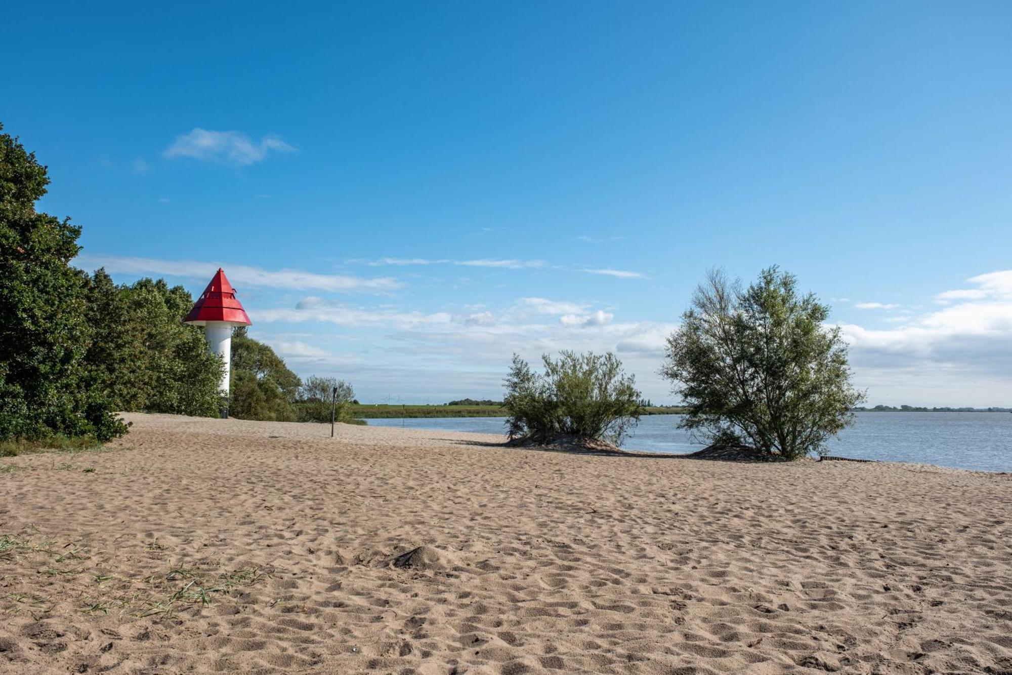Ferienwohnung Flut Am Weserstrand Sandstedt Bagian luar foto