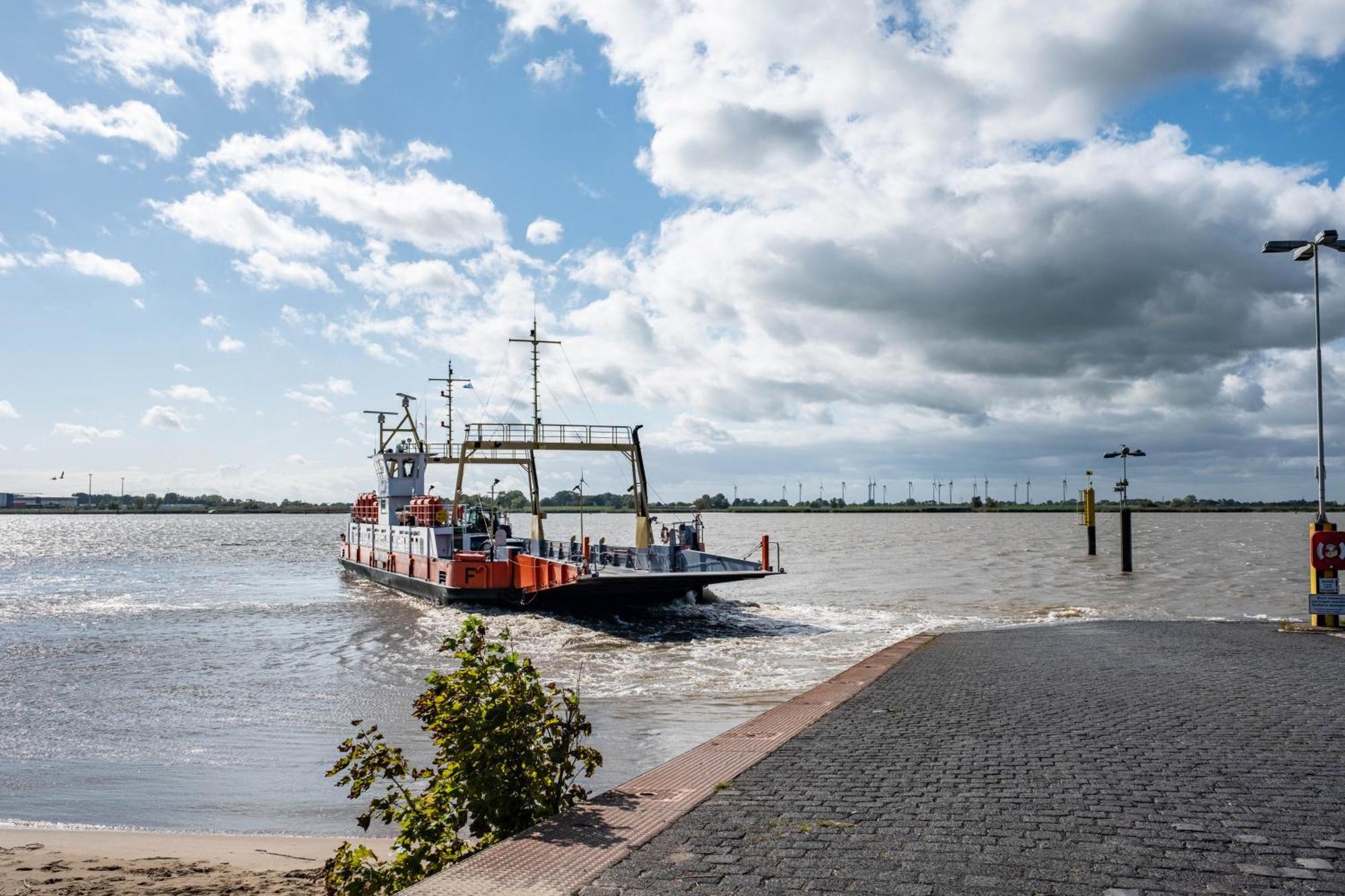 Ferienwohnung Flut Am Weserstrand Sandstedt Bagian luar foto