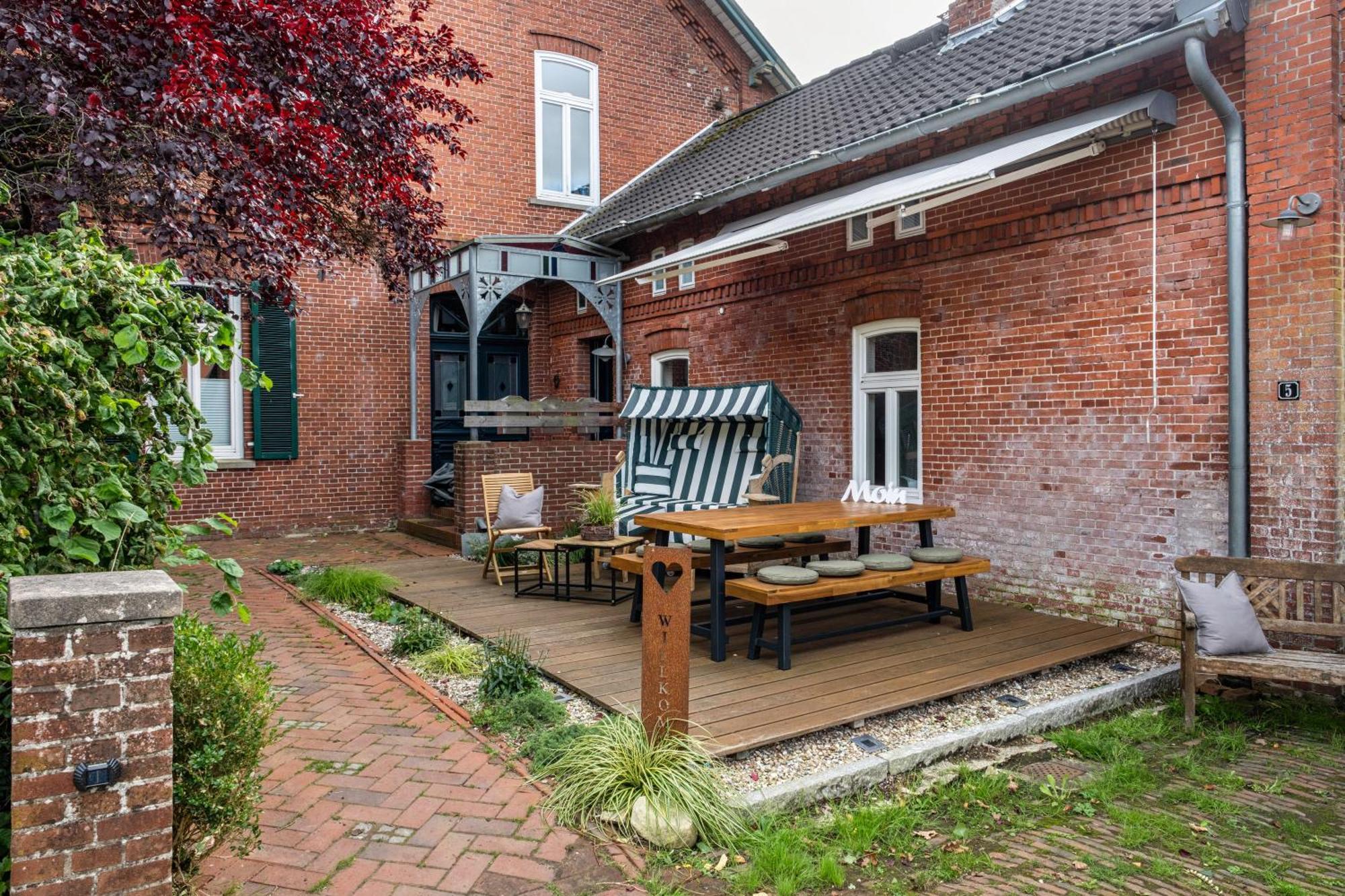 Ferienwohnung Flut Am Weserstrand Sandstedt Bagian luar foto
